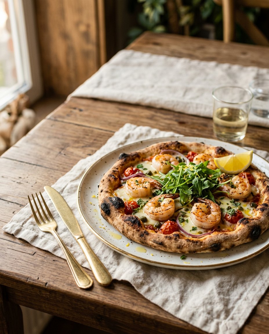 Pizza with Shrimp